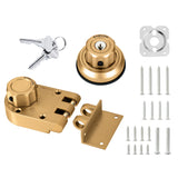 EASILOK E9 Jimmy Proof Deadbolt Lock Twist-to-Lock Keyless with Anti-Mislock Button & Unpickable Night Latch, Single Cylinder deadbolt Prohibits Forced Entry