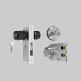 EASILOK Jimmy Proof Lock(A9) & Storefront Door Lock (A5) - Key aliked combo , Schlage Keyway