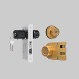 EASILOK Jimmy Proof Lock(A9) & Storefront Door Lock (A5) - Key aliked combo , Schlage Keyway