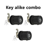 EASILOK A7 Cabinet Cam Lock  with Keyed Alike Combo with Anti-Mislock Button, black