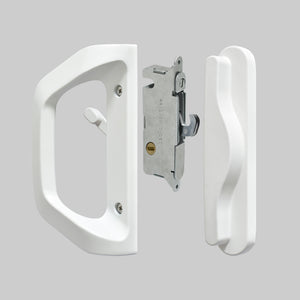 EASILOK A10 Sliding Patio Door Handle Set, Matte White