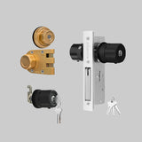 Jimmy Proof Lock(A9) & Storefort Door Lock(A5) & Cabinet Cam Lock (A7) - Key aliked combo , Schlage Keyway