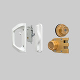 Jimmy Proof Lock(A9) & Sling Patio Door Handle  (A10) - Key aliked combo , Schlage Keyway